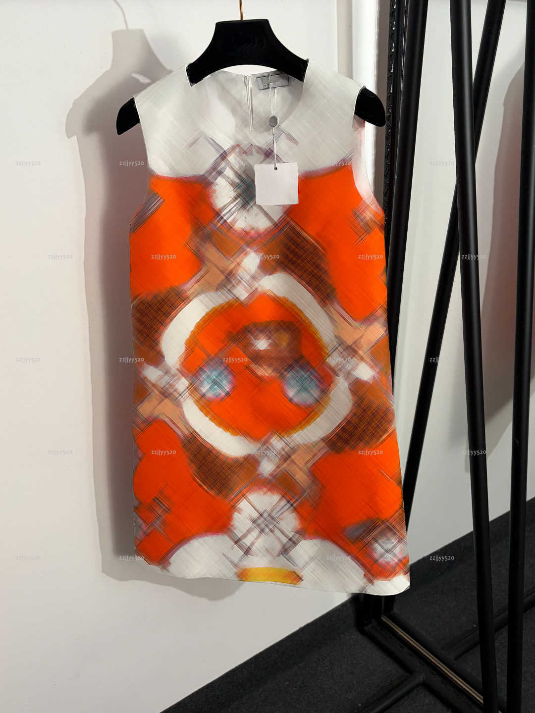 Brand Vest women dress Summer lady dresses women designer clothes Printed small A-line versatile sleeveless vest skirt A024X01N082-image-1104662003