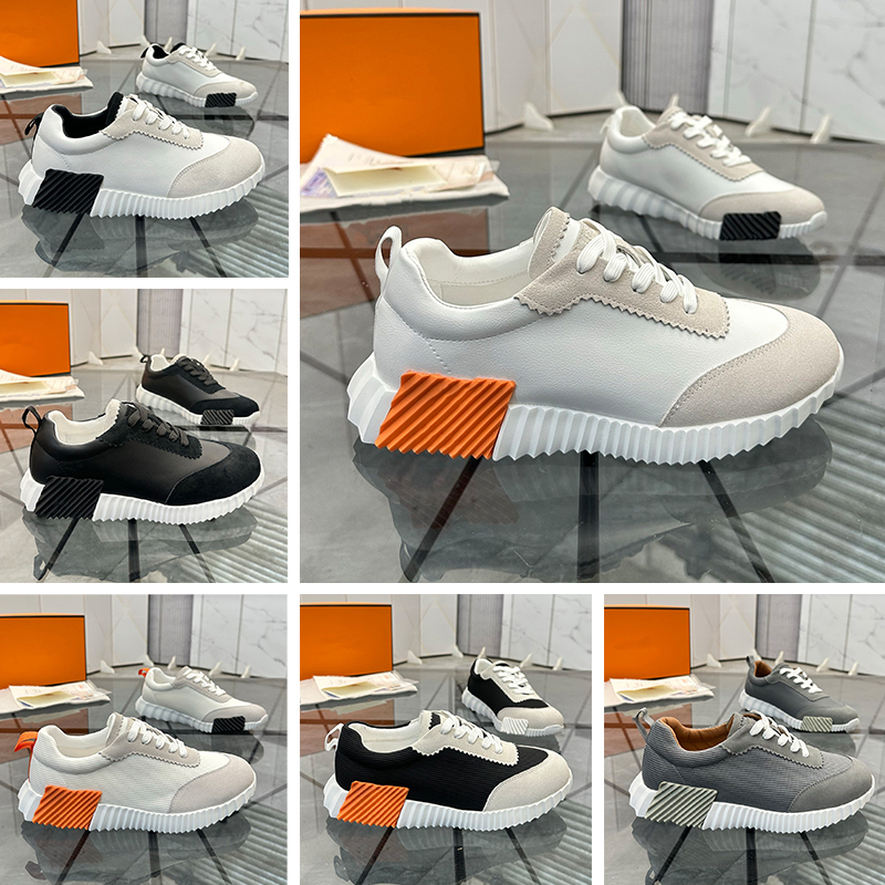 Designer Shoes Bouncing Sneakers Suede Leather Trainers Breathable Casual Shoes Men Women Trainers Patchwork Running Shoes nonslip rubber sole Sn-image-982913988