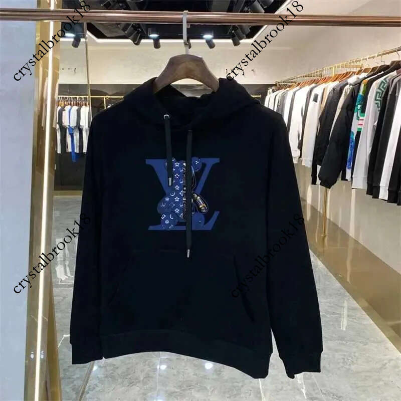 louise Men's Hoodies Sweatshirts Mens Luxury lvs Hoodies Designer Pullover Hooded Sweatshirt for Male Retro Y2k Vintage Trendy Casual Mens High