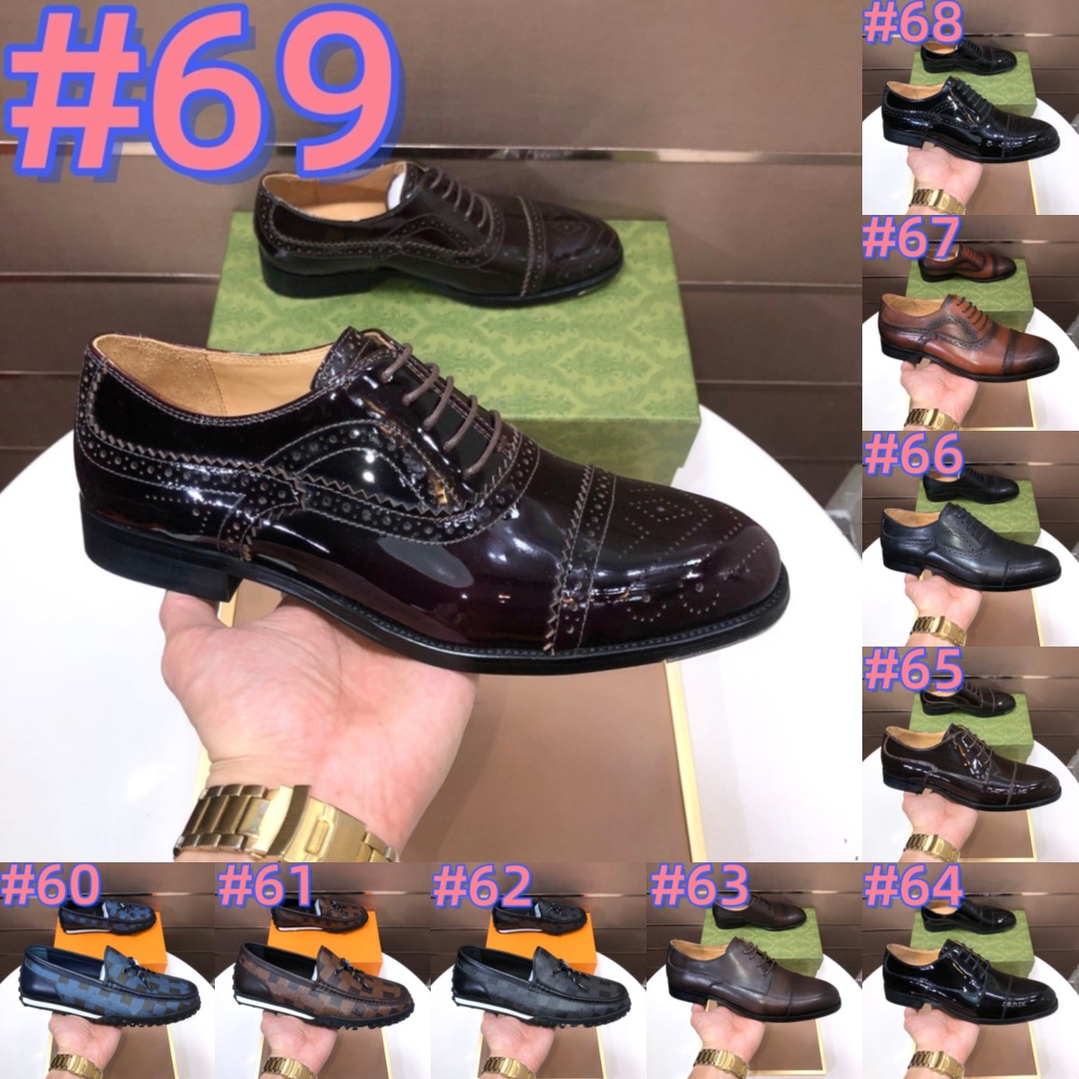2026 Business Men Formal Shoes Leather Shoes Mens Fashion Casual Designer Dress Shoes Luxurious Classic Italian Formal Oxford Shoe For Men wedding s