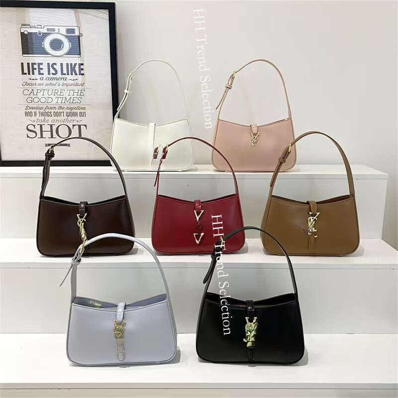 Hot Selling Designer Style, Popular High-quality Handbag, Top Luxury Women's Armpit New Crossbody Bag With Metal Letters Hobo Backpack Trend