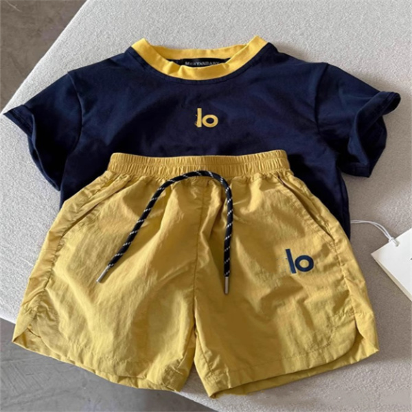 Luxury Kids Clothing Sets Designer Child Two Piece Set Printing T Shirt Top and Shorts Suits Outfits Cotton Baby Boys Girl Tracksuit Trendy Children