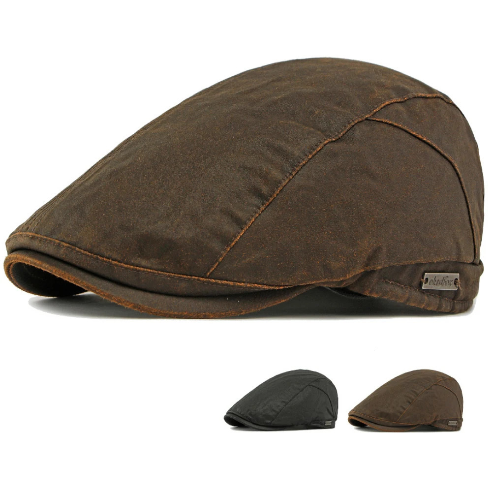 HT4938 Berets Thick Warm Autumn Winter Hats for Men Women Beret Hat Fleece Lined Ivy Flat Cap Male Female Adjustable Beret Cap 260430