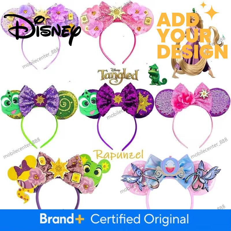 Designer Disney Mickey Mouse Frog Prince Princess Ear Headband For Adults Enchanted Rose Hairbands Women Girls Hair Accessories Kids Headwear Luxury