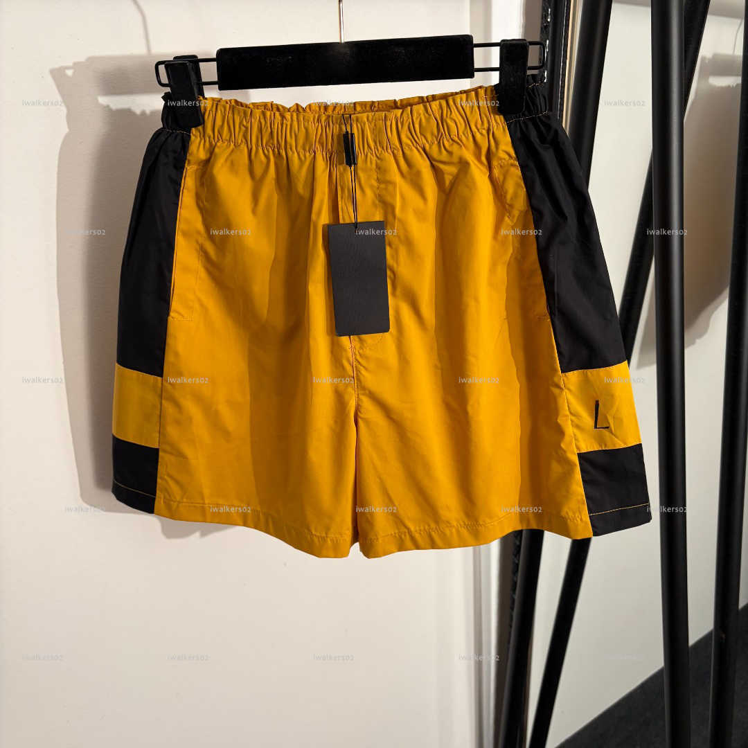 Classics minimalist women pants summer lady jeans women designer clothes side color blocked shorts A490X10N177-image-1104664693