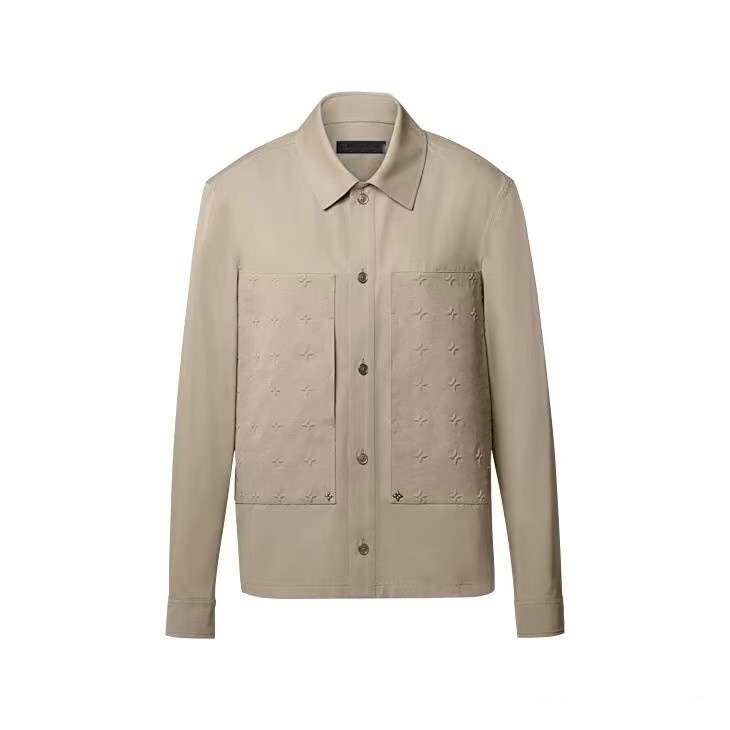 26SS Designer men Jackets sleeved Clothing Windbreaker Bomber Coat Sports Outdoor Jacket Monogram collar long sleeved shirt jacket workwear casual p