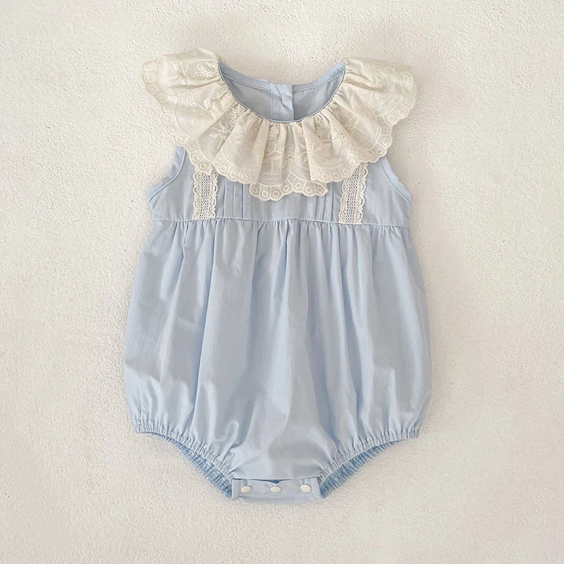 2026 perfume New New Summer 0 24M Girls cologne Perfume Baby Clothes Cologne Princess Style Sweet Embroidered Sleeveless Cologne Romper 260429 Perfu
