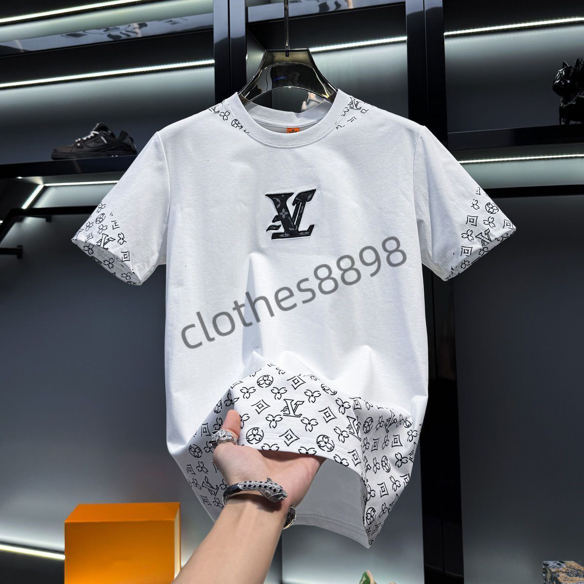 Mens TShirts Designer Tshirt Casual Mens Womens Tshirt Letters 3D Stereoscopic printed short sleeve bestselling luxury mens hip hop clothing louise