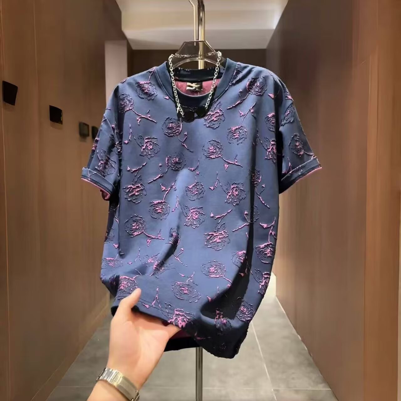 Short-sleeve T-shirt For Mens Designer Clothes Essential Men Summer Casual Couple's Half-sleeve Tee Trendy Moisture-wicking Breathable, Sun-pro