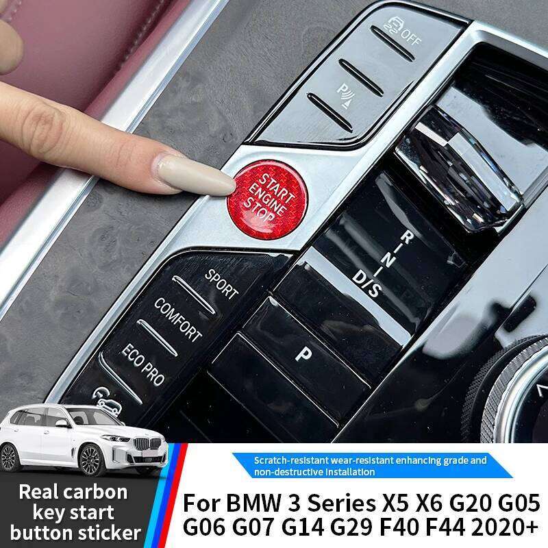 For BMW 3 Series X5 X6 G20 G05 G06 G07 G14 G29 F40 F44 Start Stop Button Replacement Ignition Switch Interior Car Accessories
