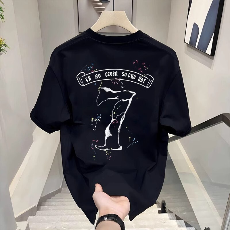 Heavyweight Mens Designer Clothes Pure Cotton Short-sleeve Essential T-shirt For Men Summer New Model High-end European Style Half-sleeve Quality Me