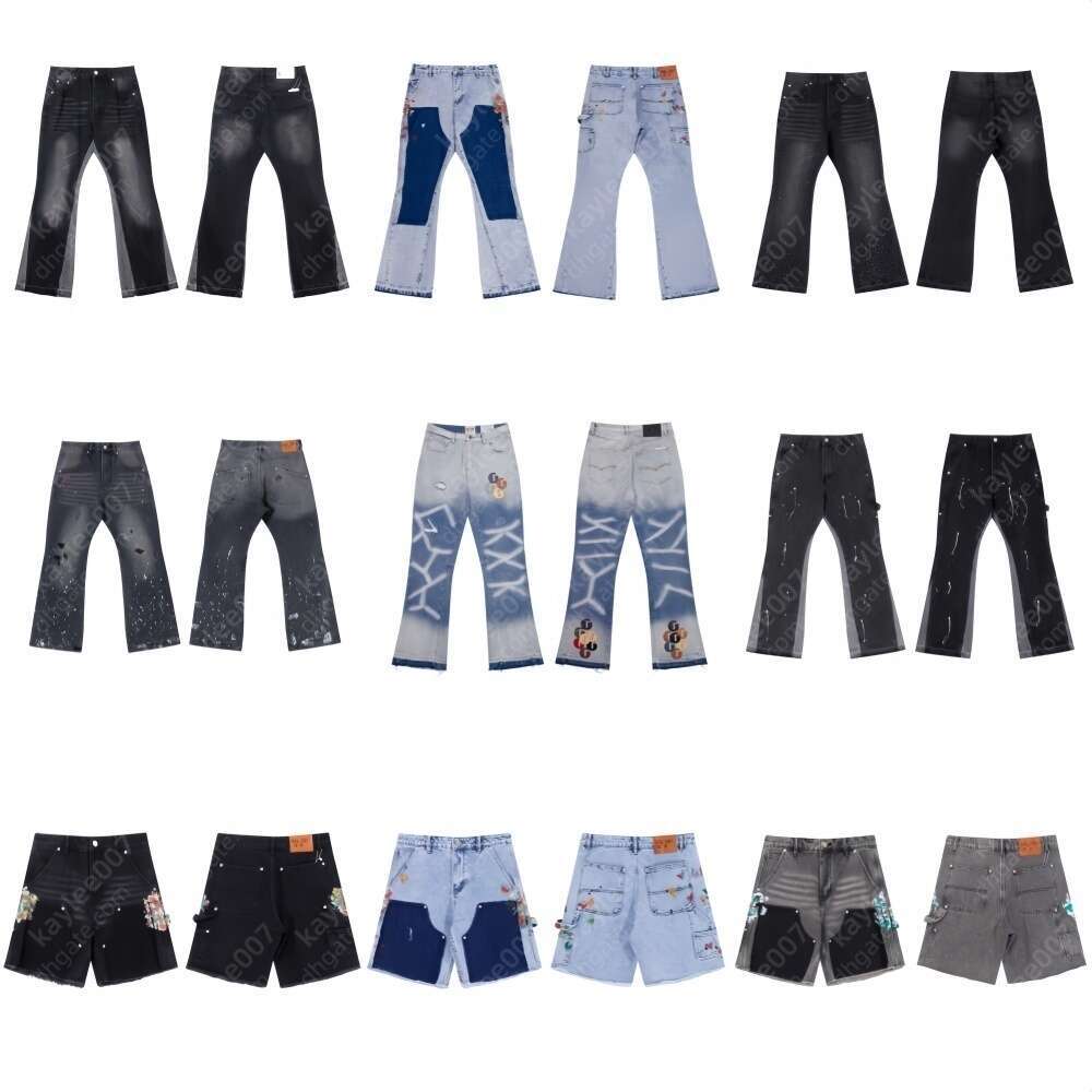 Gallrey Detp designer jeans Mens Womens Gallreydeptt Gallreydeptpants brand jeans for mens American retro fashion couple jorts High street casual de