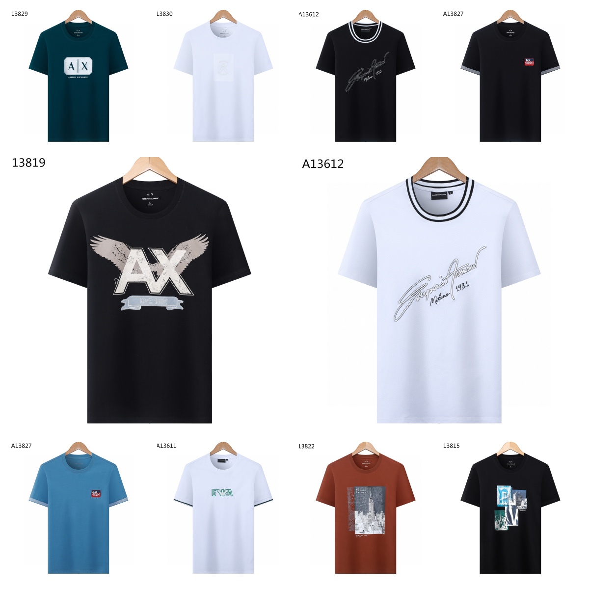 2026 Luxury Designer Men's T-Shirt High-Quality Breathable Business Casual Tee Stylish Round Neck Top Fashion Men's Tops Size M--3X