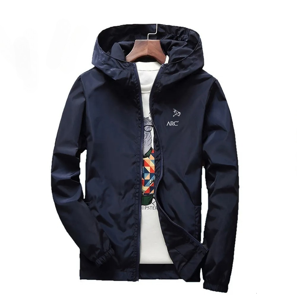 Mens Designer Jacket Spring Autumn Windbreaker Have NFC Scan Jacket Zipper Colorful Hooded Mens Raincoat Outerwear Quality Slim Stylist Coat