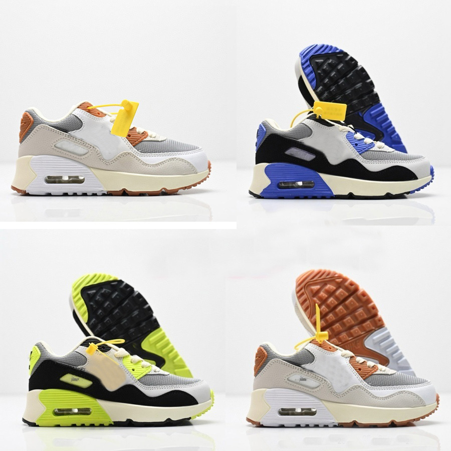Children's Athletic Designer Shoes Kids Running Shoes Black Baby Infant Kids Sneaker 90 Children Sports Shoes Girls Boys Youth Trainer 25-35
