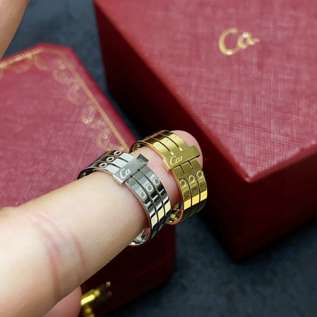 Designer Ring Men and Women Ring Bullet Head Luxury Classic Fashion Wedding Birthday Valentine Day Gift with Original Box Third Ring Road GGG