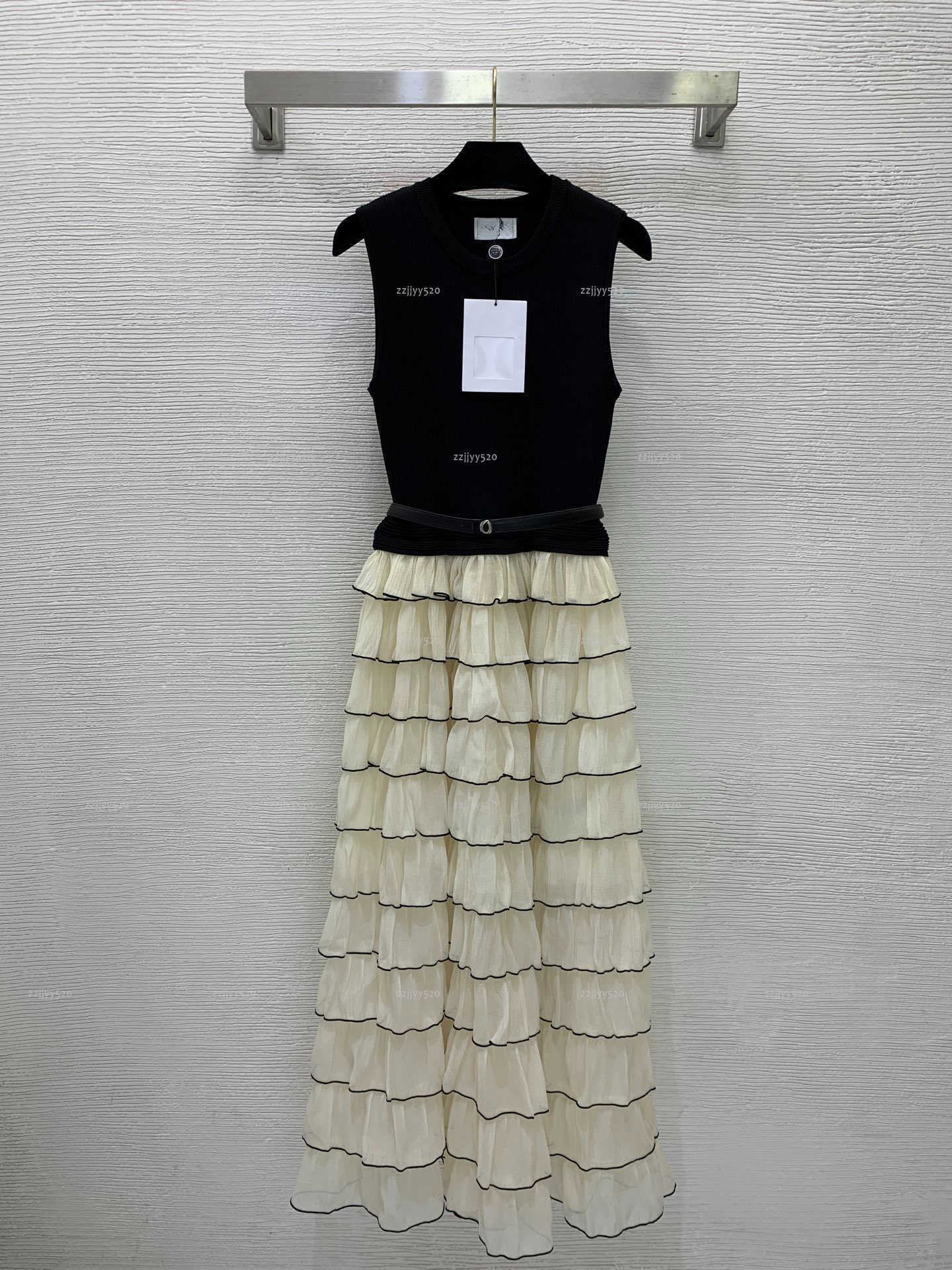 Brand V-neck women dress Summer lady dresses women designer clothes Cake skirt comes with a belt as a gift A016X01N247-image-1104661805