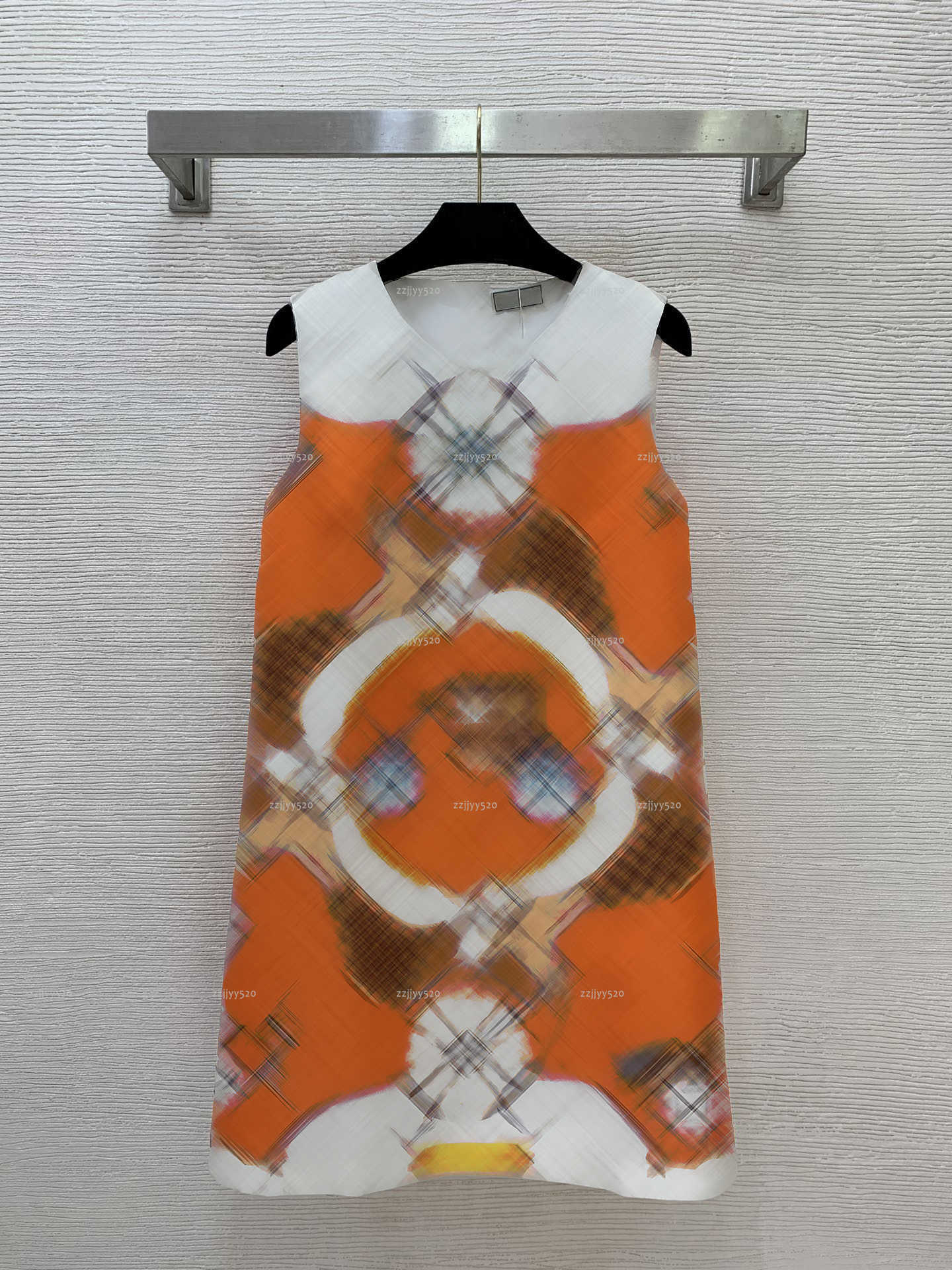 Brand Vest women dress Summer lady dresses women designer clothes stamp sleeveless vest skirt A036X01N082-image-1104661874