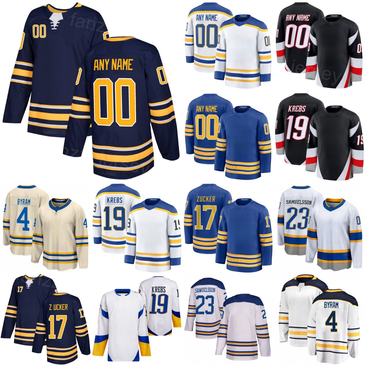 2026/2027 Hockey 34 Alex Lyon Jerseys Women Kid Men 23 Mattias Samuelsson 19 Peyton Krebs 29 Beck Malenstyn 17 Jason Zucker 6 Zach Benson 4 Bowen-image-756278646