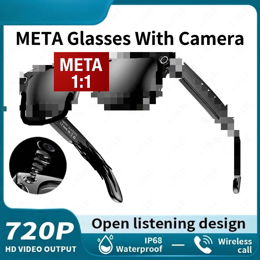 META Glasses With Camera G2 HD Camera Photograph Control Voice Recording Translation Bluetooth Call Sports Waterproof Anti-Uv Sunglasses-image-1104733609
