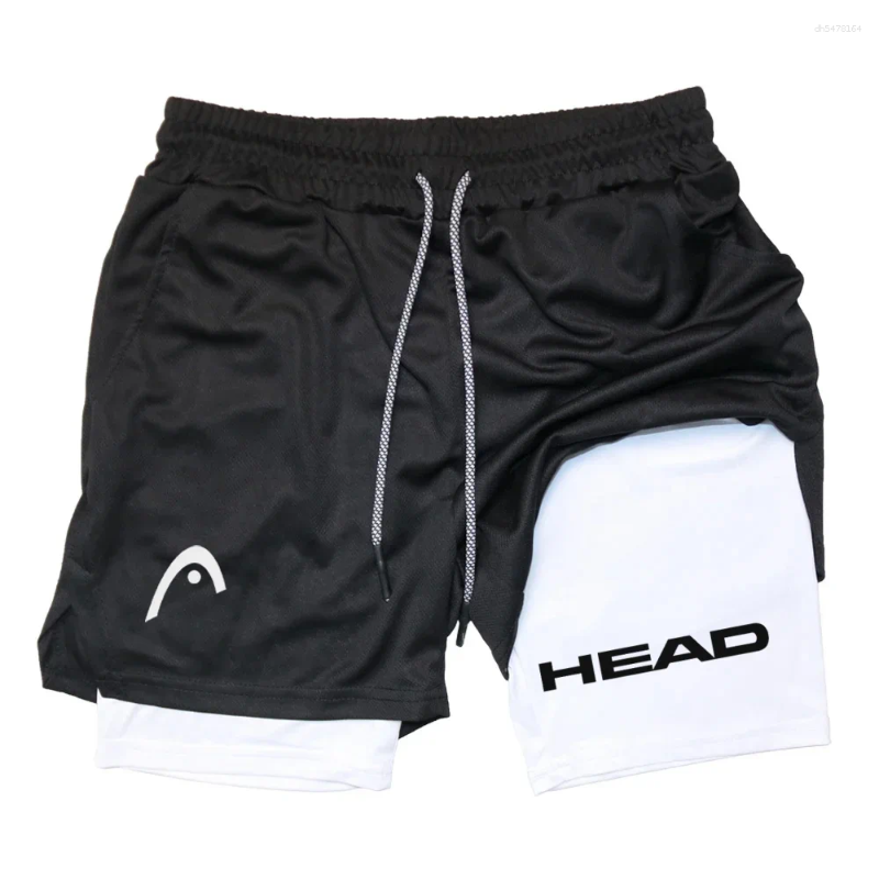 Men's Shorts 2026Anime Berserk Head Running Men Fitness Gym Training 2 In 1 Sports Quick Dry Workout Jogging Double Deck Summer