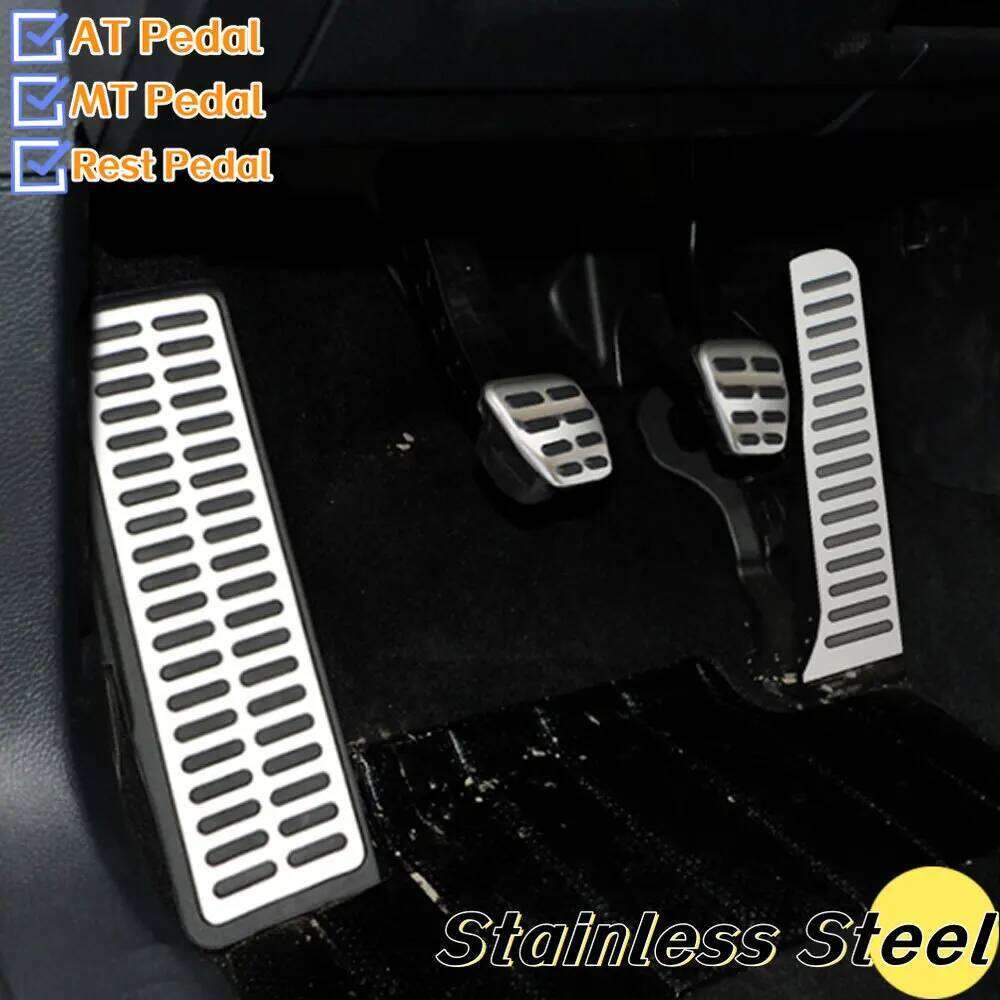 Car LHD Pedals Foot Rest Pedal Cover Kit Volkswagen VW Golf 5 6 MK5 MK6 Scirocco Tiguan for Skoda Octavia A5 Accessories