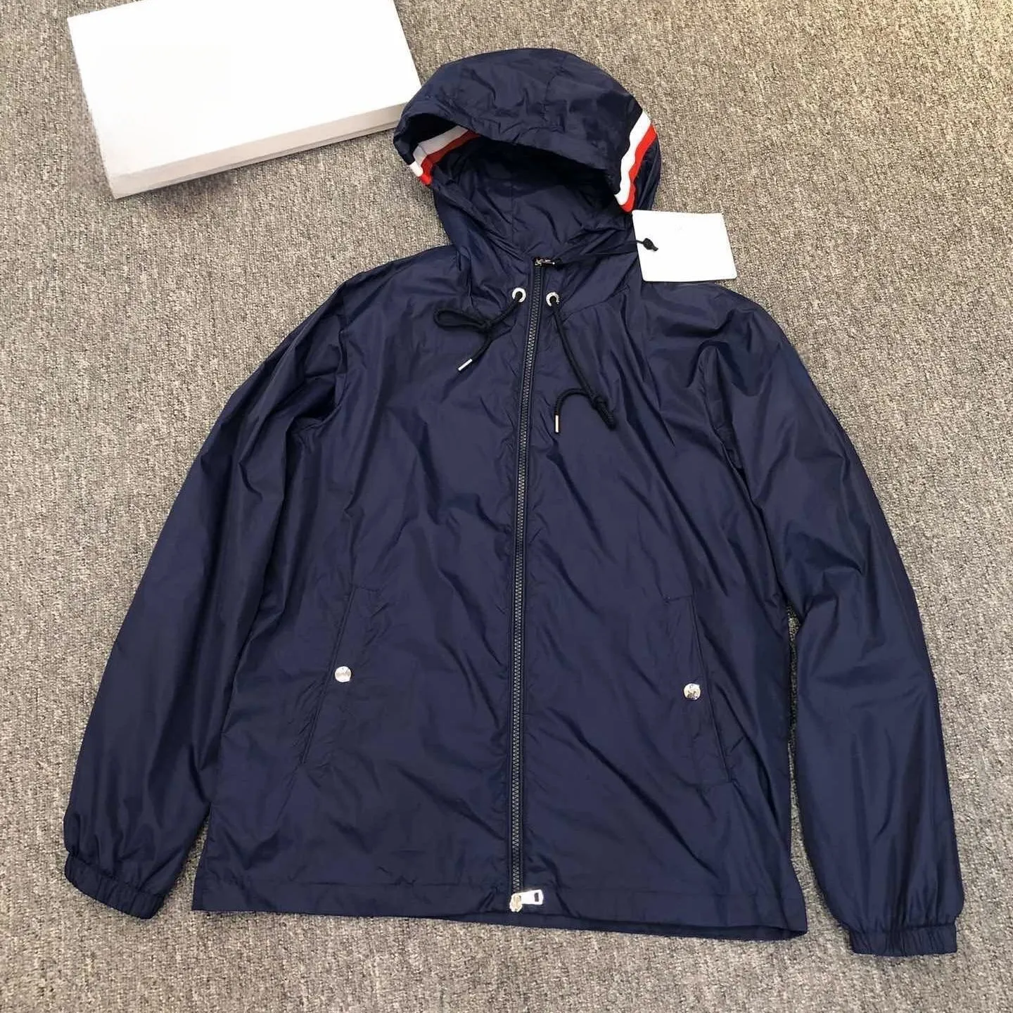 Men's Jackets designer jacket Spring Autumn Windbreaker Have NFC Scan Jacket Zipper Colorful Fashion Hooded Mens Raincoat Outerwear High Qualit