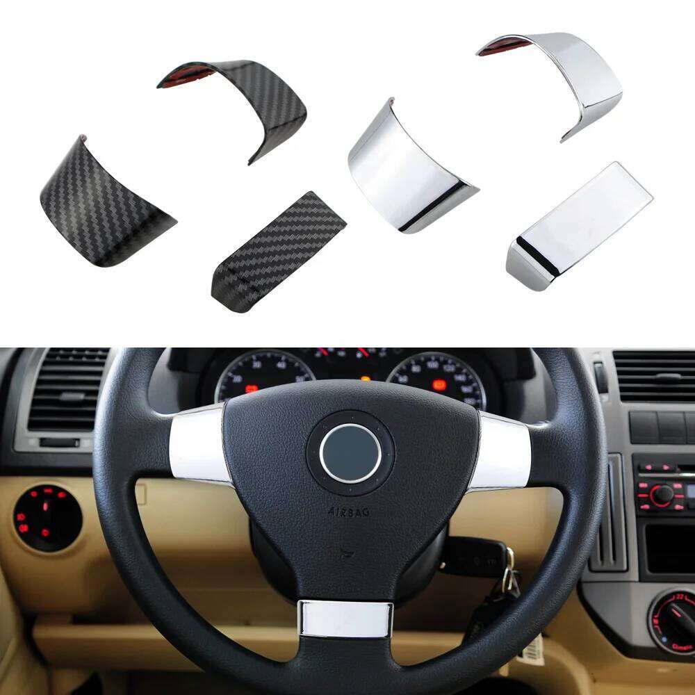 Steering Wheel Panel Cover for Volkswagen VW Golf 5 MK5 Passat B6 Jetta Tiguan Touran 2007-2011 Car Decoration Trim