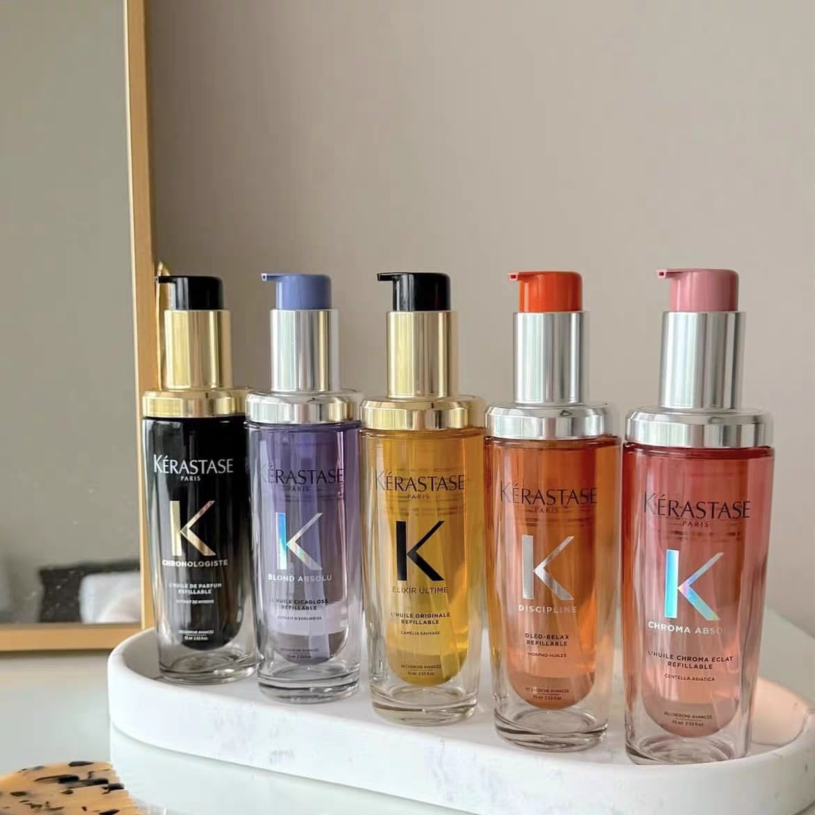 KERASTASE New Hair Care Essential Oil Camellia Oil Essential Oil Blond Absolu Oil 75ml Moisturizing Smooth High Quality Fast Shipping-image-1070182516