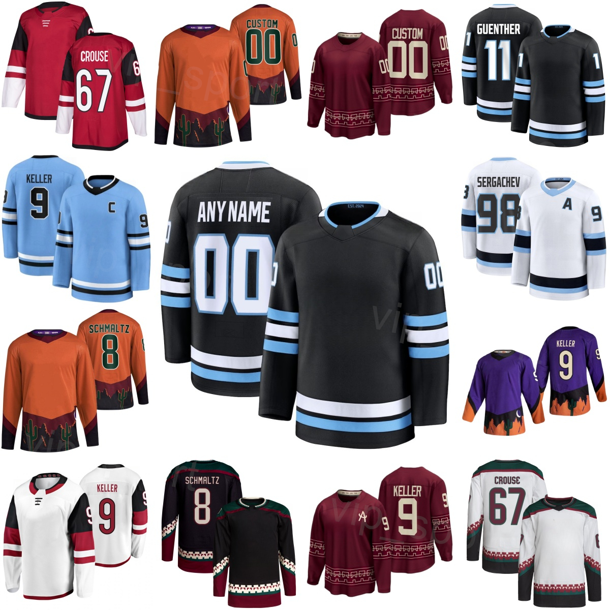 2026-2027 Man Hockey 52 MacKenzie Weegar Jersey Child Lady 9 Clayton Keller 8 Nick Schmaltz 11 Dylan Guenther 98 Mikhail Sergachev 77 JJ Peterka-image-755139236