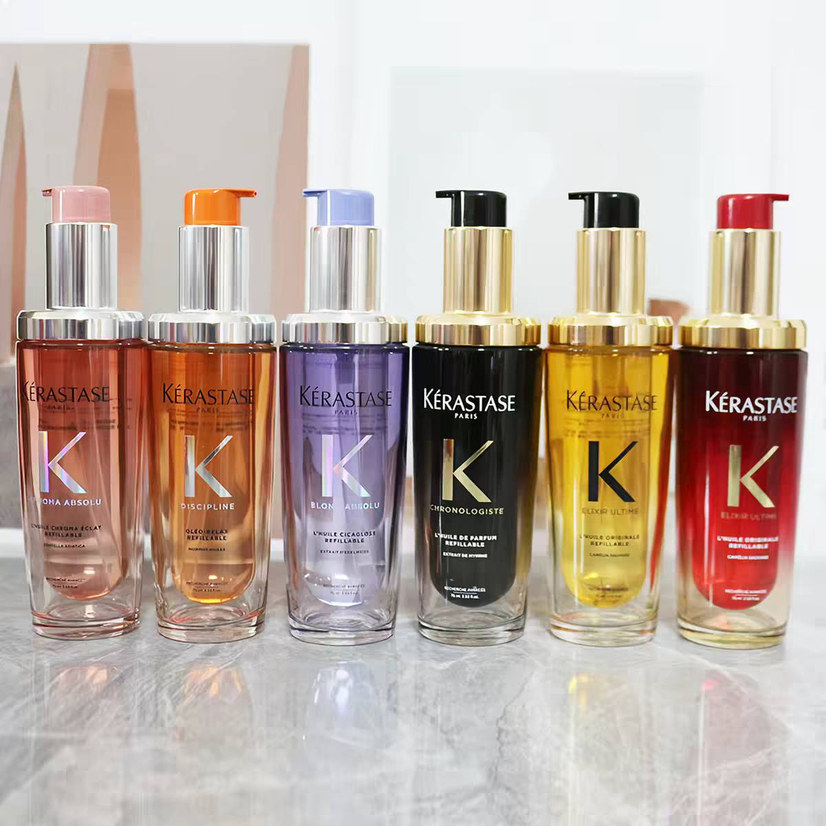 KERASTASE New Hair Care Essential Oil Discipline Oil Camellia Oil Essential Oil Blond Absolu Oil 75ml Moisturizing Smooth High Quality Fast Shipping