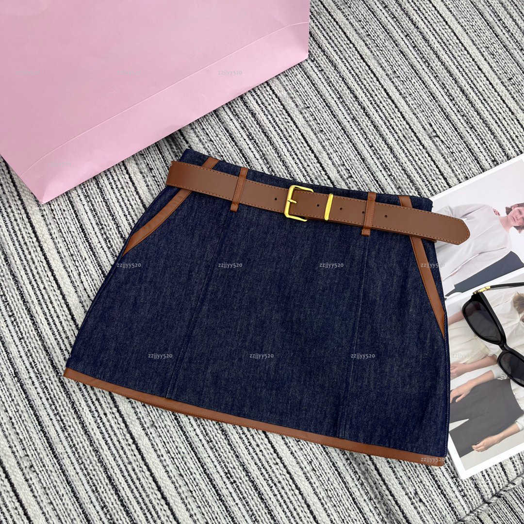 Brand Skirt women dress Summer lady dresses women designer clothes A-line denim mini skirts A078X02N085-image-1104793774