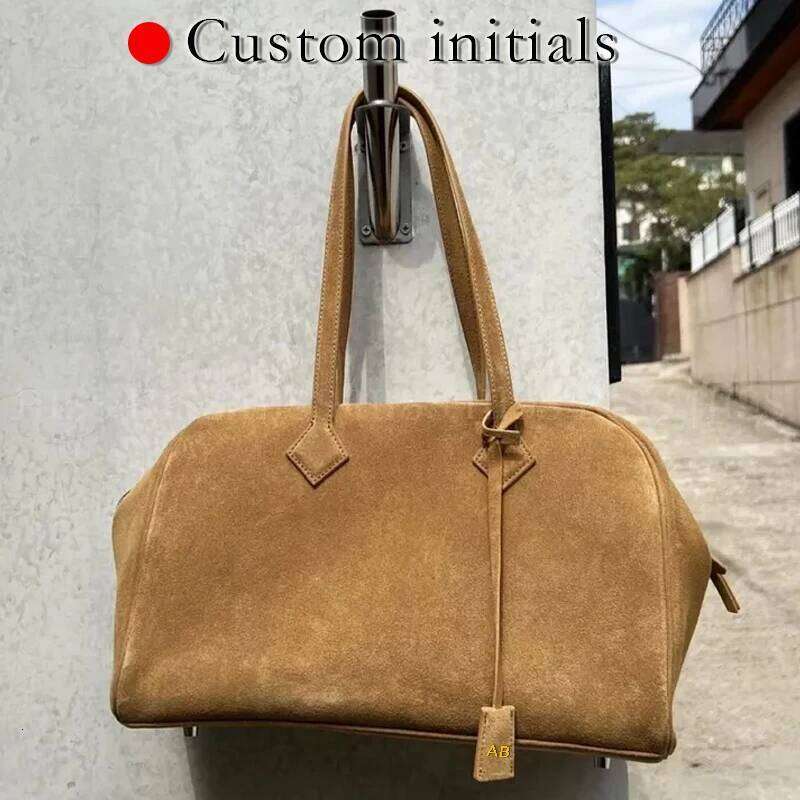 Custom Initials Leather Box Pillow Bags For Women Luxury Designer Handbag And Purses New In Suede Cowhide Underarm Shoulder Suotong26506