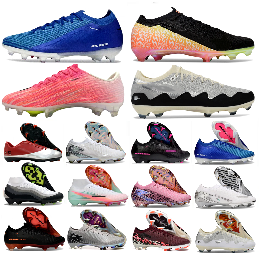Top FG natural grass high low top boots men's super flying youth nail shoes professional compet 16 Frenulum Laces Soccer Cleats cushion footbal