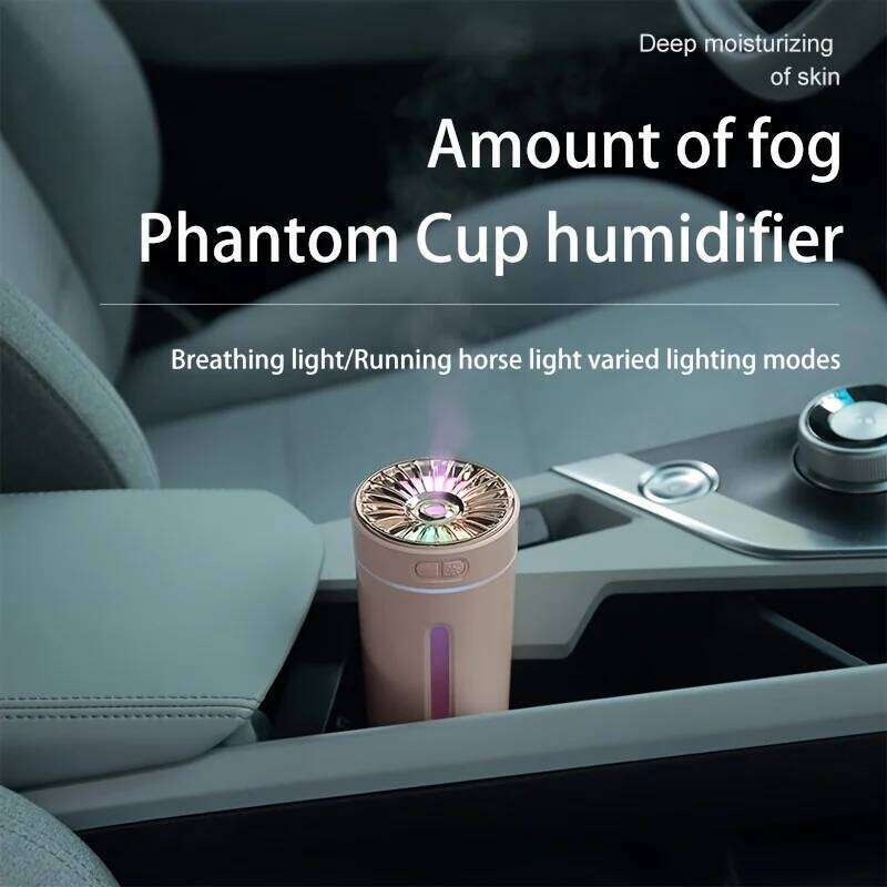 Wireless Air Humidifier USB Diffuser 300ml Portable Car Humidification Mist Maker Night Lights Essential Oil Vaporizer