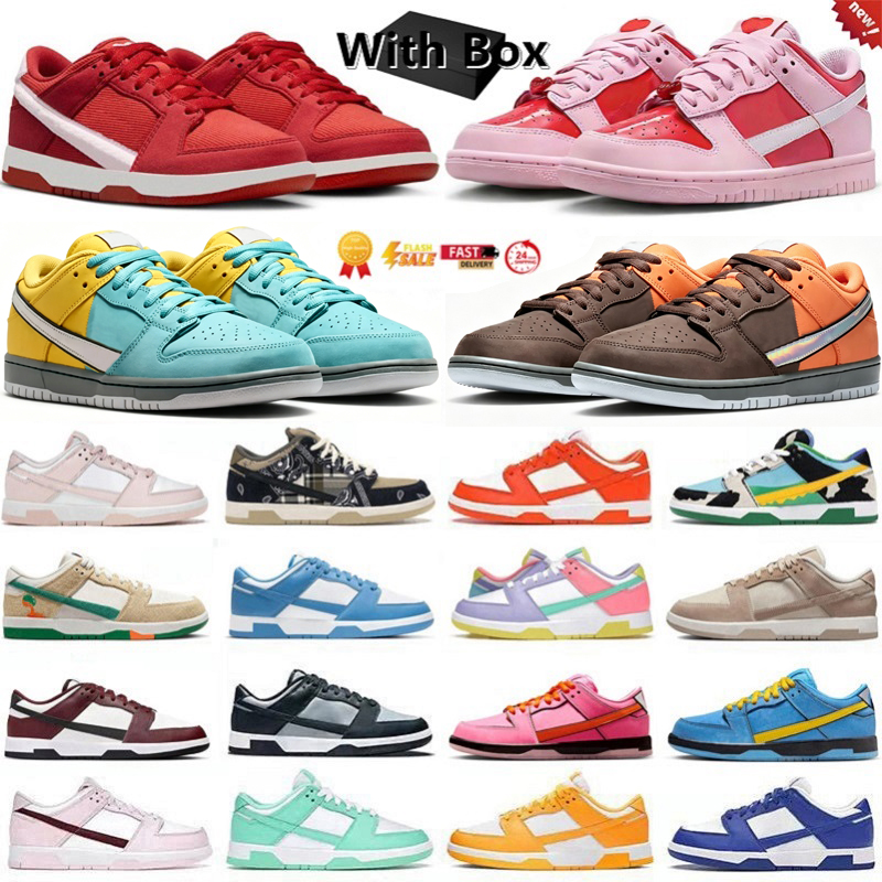 2026 With Box Valentines Day designer mens casual shoes Jogging Walking Flat Shoe Panda White Black Triple Pink men women trainers sports sneakers s