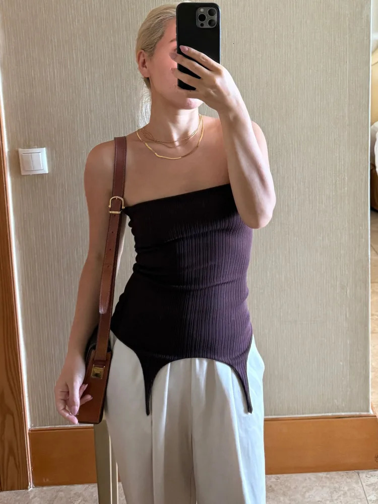 JULISSA MO Sexy Spaghetti Strap Irregular Women Crop Top Solid Sleeveless Backless Vest Y2K Summer Casual Slim Party Streetwear 260430