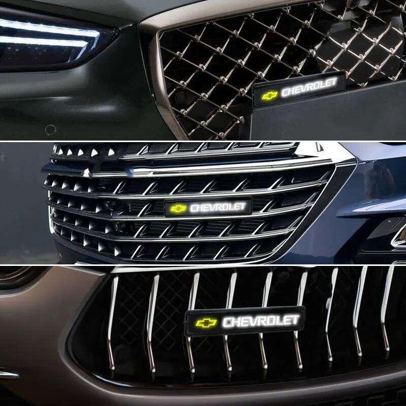LED Front Hood Grille Emblem Badge Decorative Car Light For Chevrolet Onix Cruze Silverado Impala Equinox Malibu Tahoe Cobalt