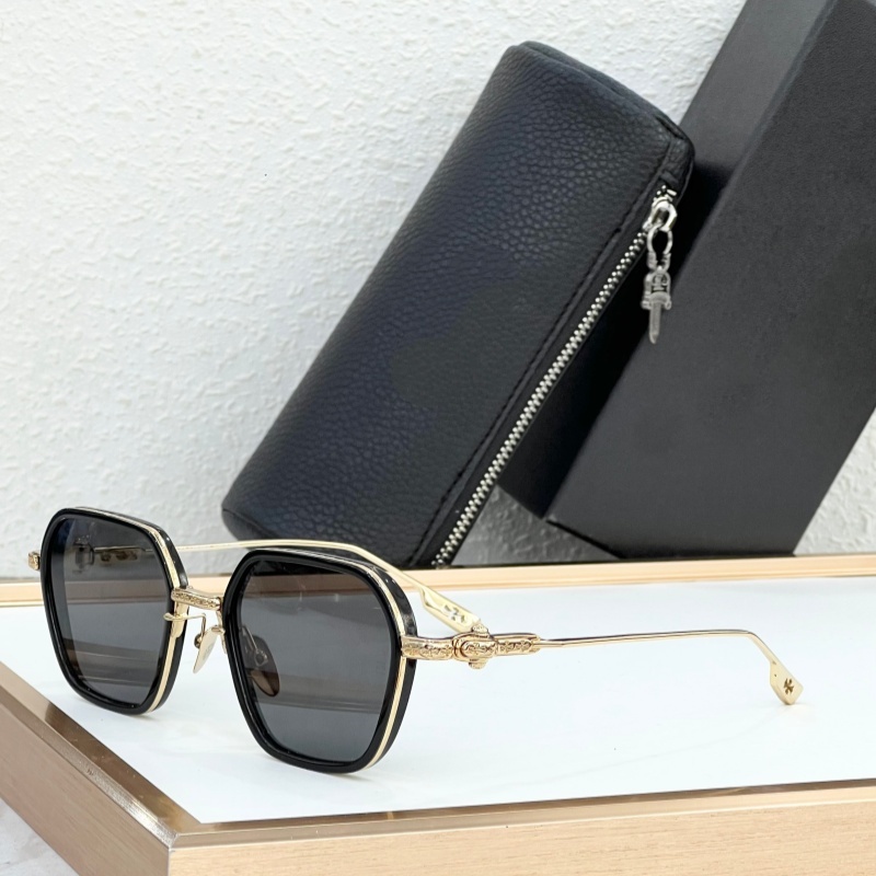 New CHRO~ Eyewear DANGER ZONE TOP Quality Designer Sunglasses for Men Women Fashion Classic Luxury Brand Polygons Frame Eyeglasses With Original Box