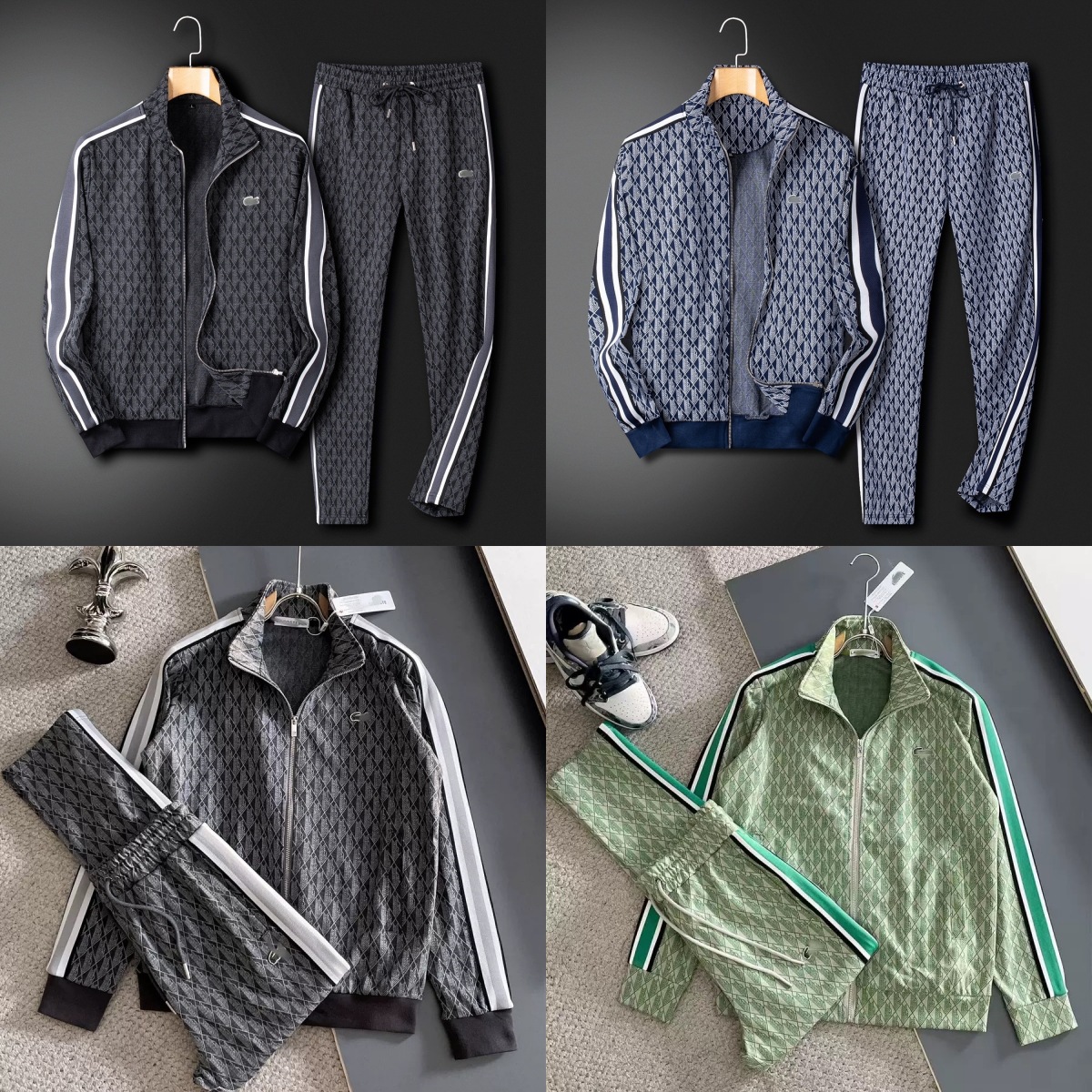 Desinger Men's Tracksuits 10A High Quality 1:1 Sports Suit Jacket Pants Jogging Designer Casual Pure Cotton Four Season Leisure Fashion Flat