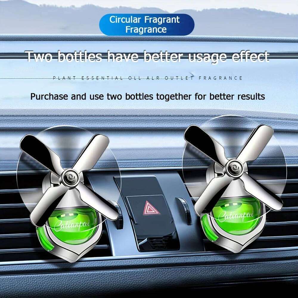 air outlet liquid aroma diffuser, four-leaf fan perfume, light fragrance, car decoration, deodorizing creative pendant,
