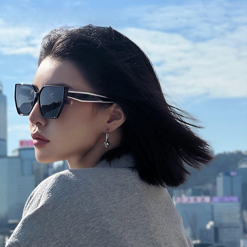 2026 New Designer Sunglasses Luxury Women's UV Protection High End Polarized Sunscreen Windproof Outdoor Dustproof Riding Glasses Men Fashion B