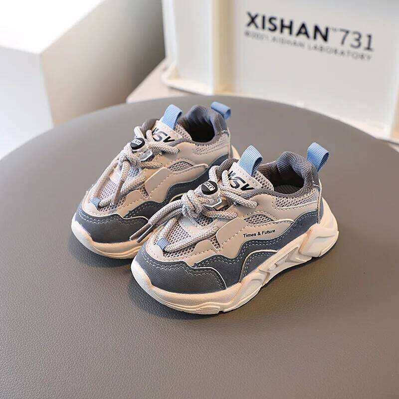 2026New Children's Sneakers Spring Autumn Mesh Breathable School Running Sports for Boy Girl Causal Fashion Kids Basketball Shoes 26H0506