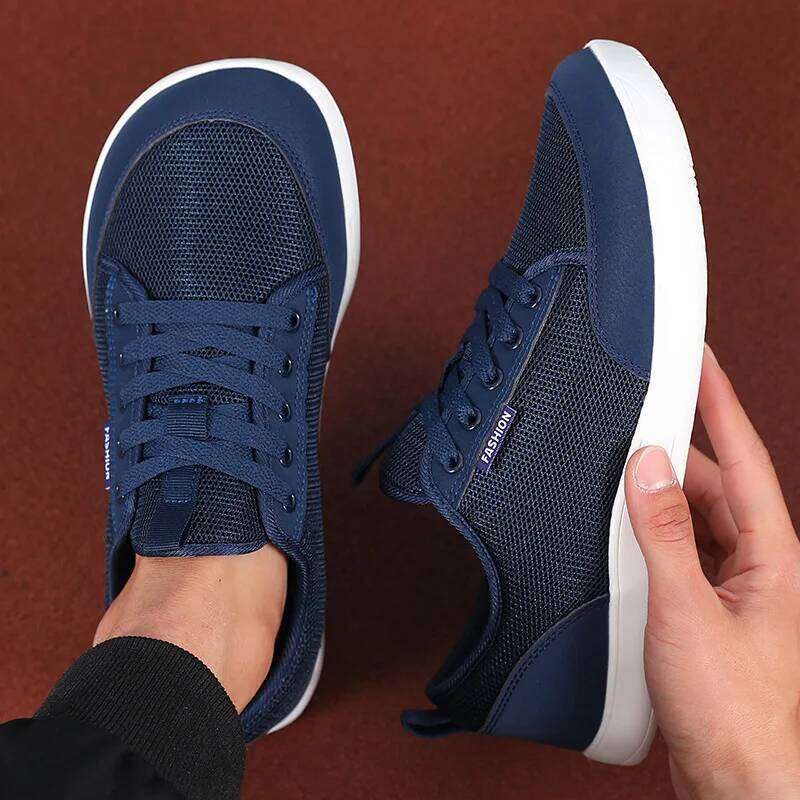 Men's Wide Barefoot New Fashion Outdoor Running Sneakers Minimalist Large Trendy Mesh Casual Walking Shoes Hot Selling 26W0506