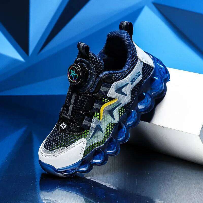 2026New Parent-child women's autumn thick soled running rotary buckle children sports casual shoes for girls and boys 26H0506