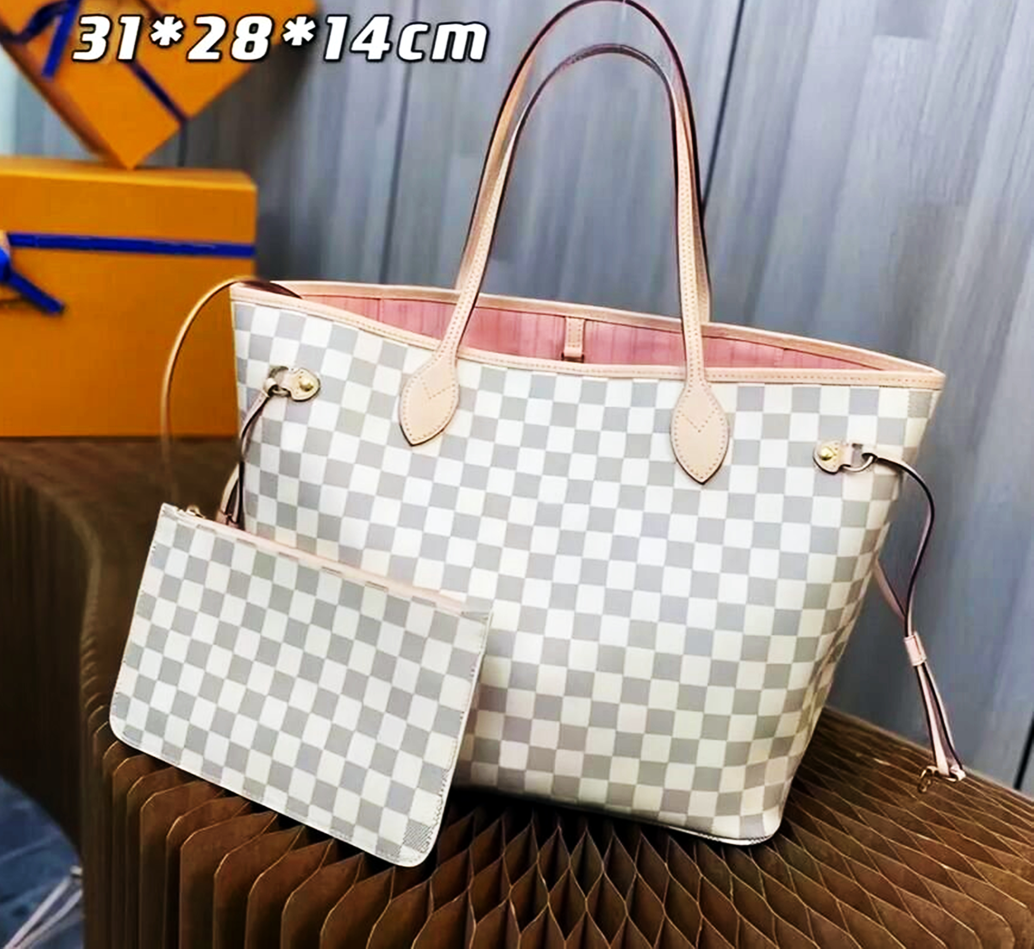 bag Shopping Tote Handbag Light luxury high-quality retro printed contrasting classic fashion casual womens crescent crossbody bags