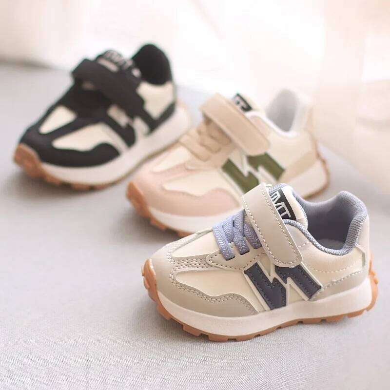 2026New Children's Sports Toddler Breathable Non Slip Comfort Sneakers Lightweight Hook and Loop Soft Sole Running Casual Shoes 26H0502