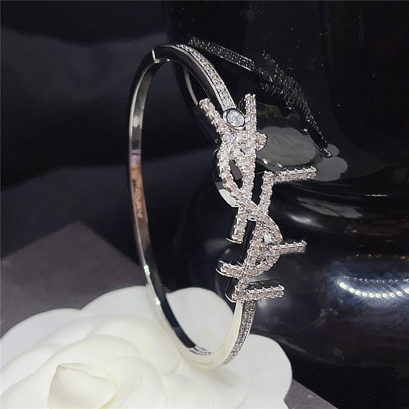 Designer Bracelets Stainless Steel Bangle High Quality Letter Luxury Charm Bangles Women Jewelry