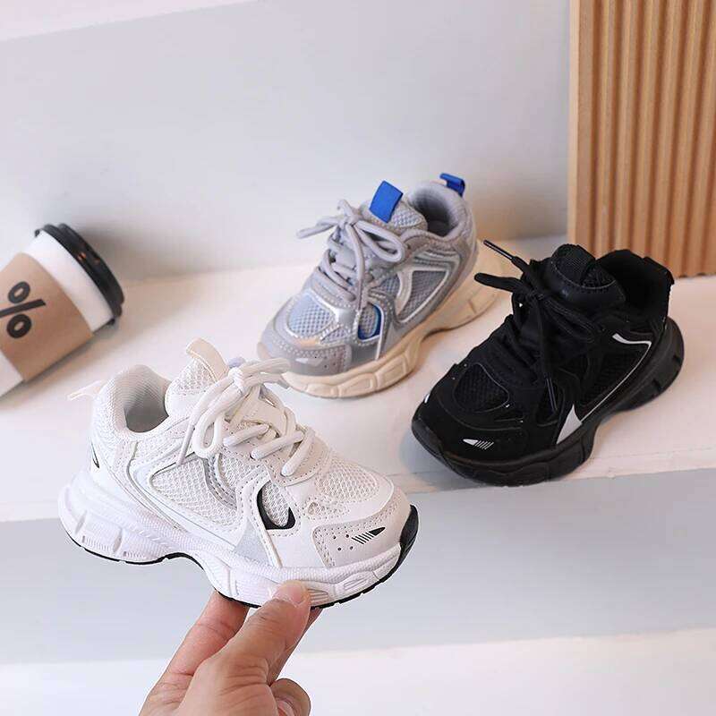 2026New Girls School Sneakers Four Seasons Leisure Children's Outdoor Causal Sports Breathable Fashion Kids Boys' Running Shoes 26H0506