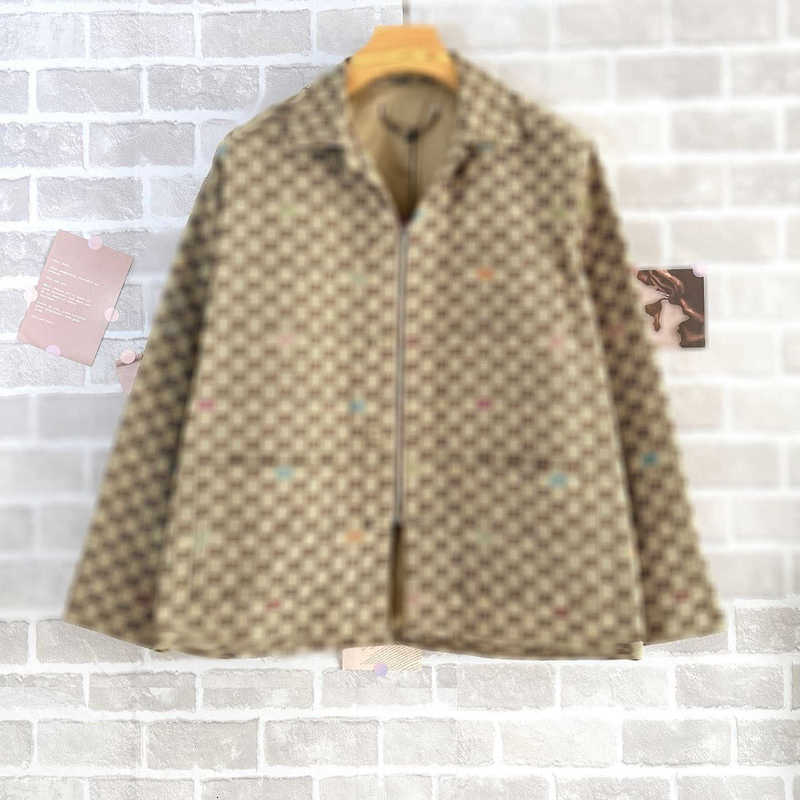 Designer Men's Jackets High-Quality Brand Autumn Winter New Double Letter Full Print Jacquard Lapel Loose Jacket for Men